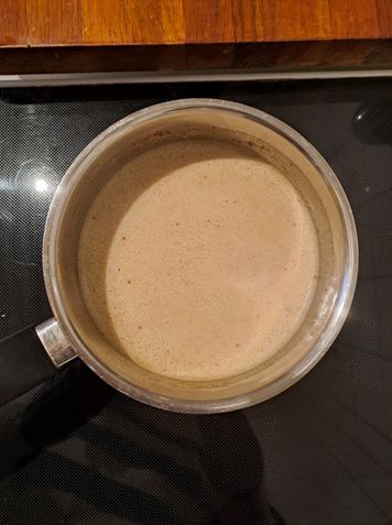 étape 1 chaï latte